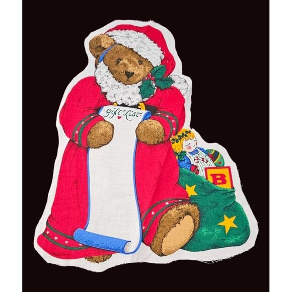 Christmas Fabric Cut Outs 20 +  Santa, Christmas Tree, Ornament Print Fabric - Picture 7 of 12